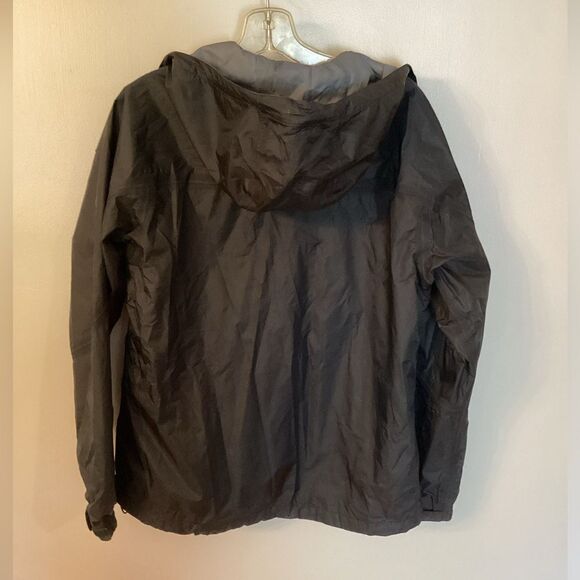 NIKE ACG FIT STORM WOMENS LARGE BLACK HOODED WINDBREAKER RAIN JACKET - Picture 3 of 10